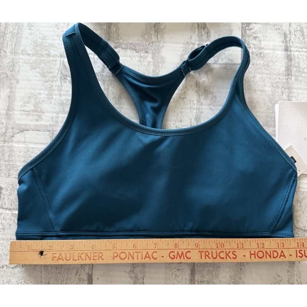 NWT Gap Polar Blue High Impact Sports Bra 36C Adjustable Straps Keyhole Sz 36C - Picture 4 of 5